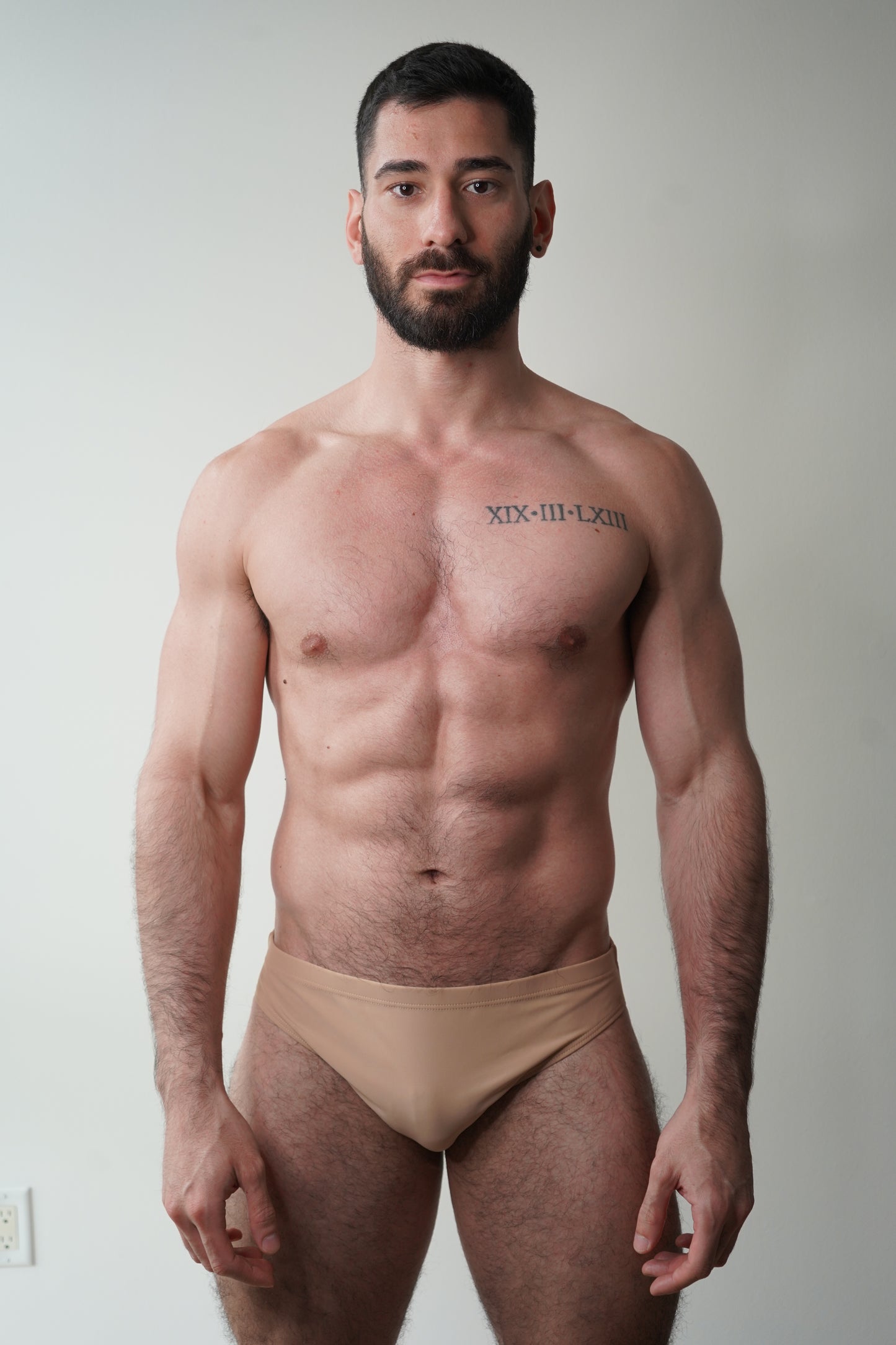 hip swim brief - sand