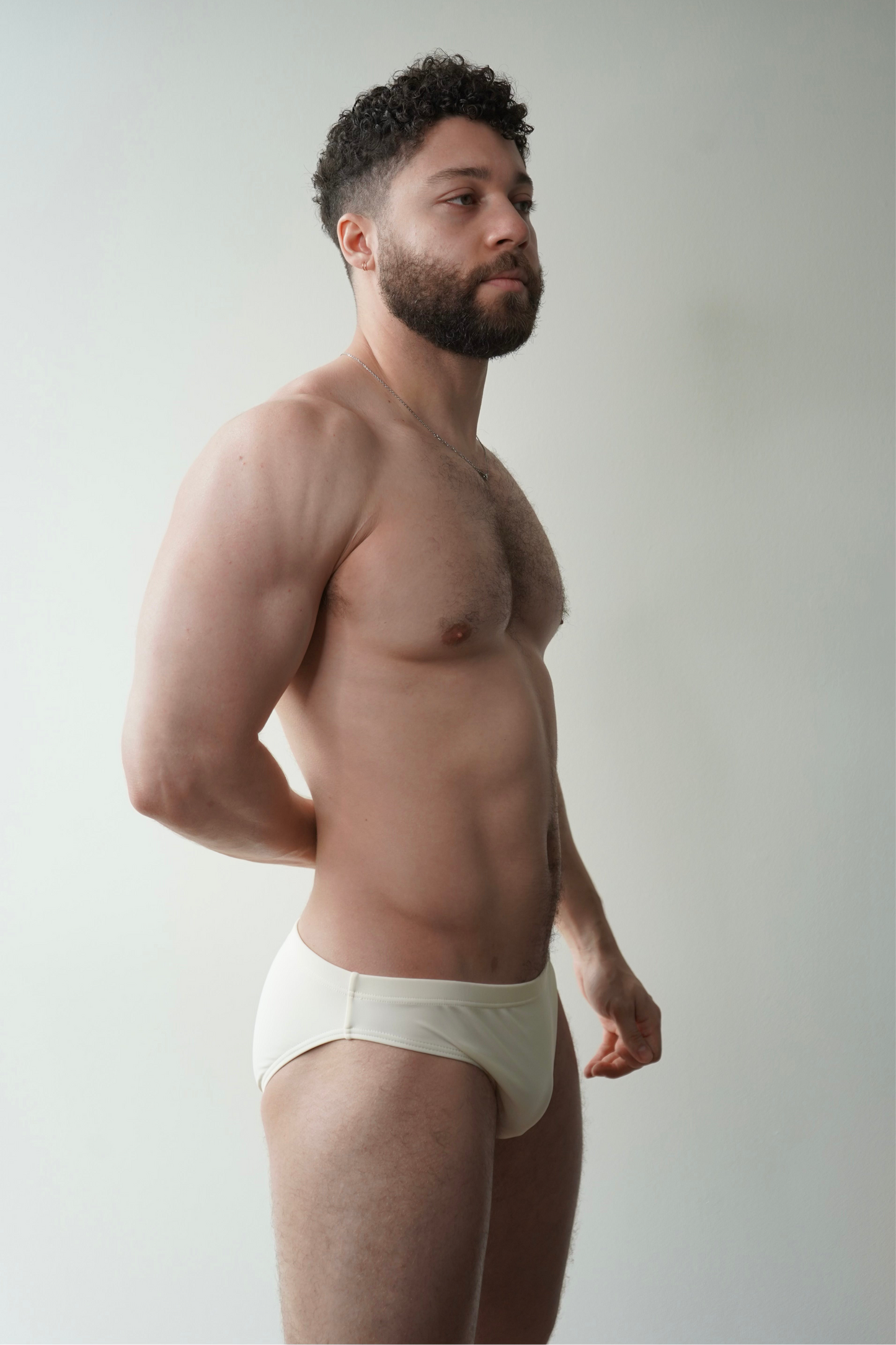 hip swim brief - ivory