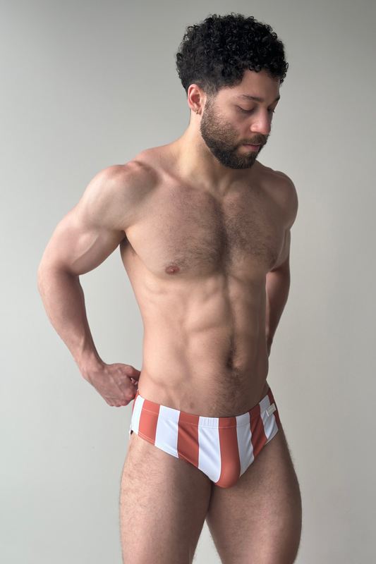 swim brief - terracota