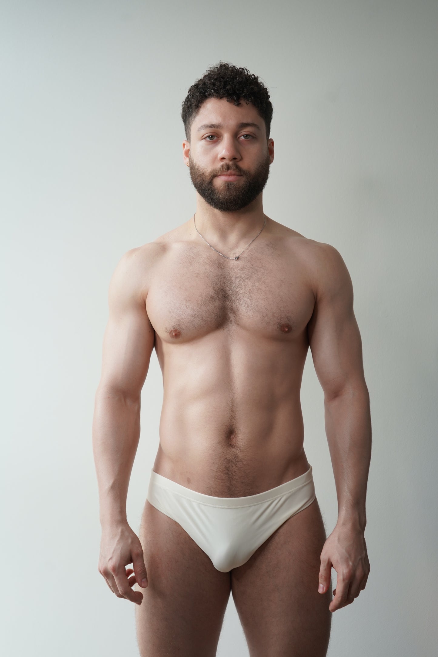 hip swim brief - ivory