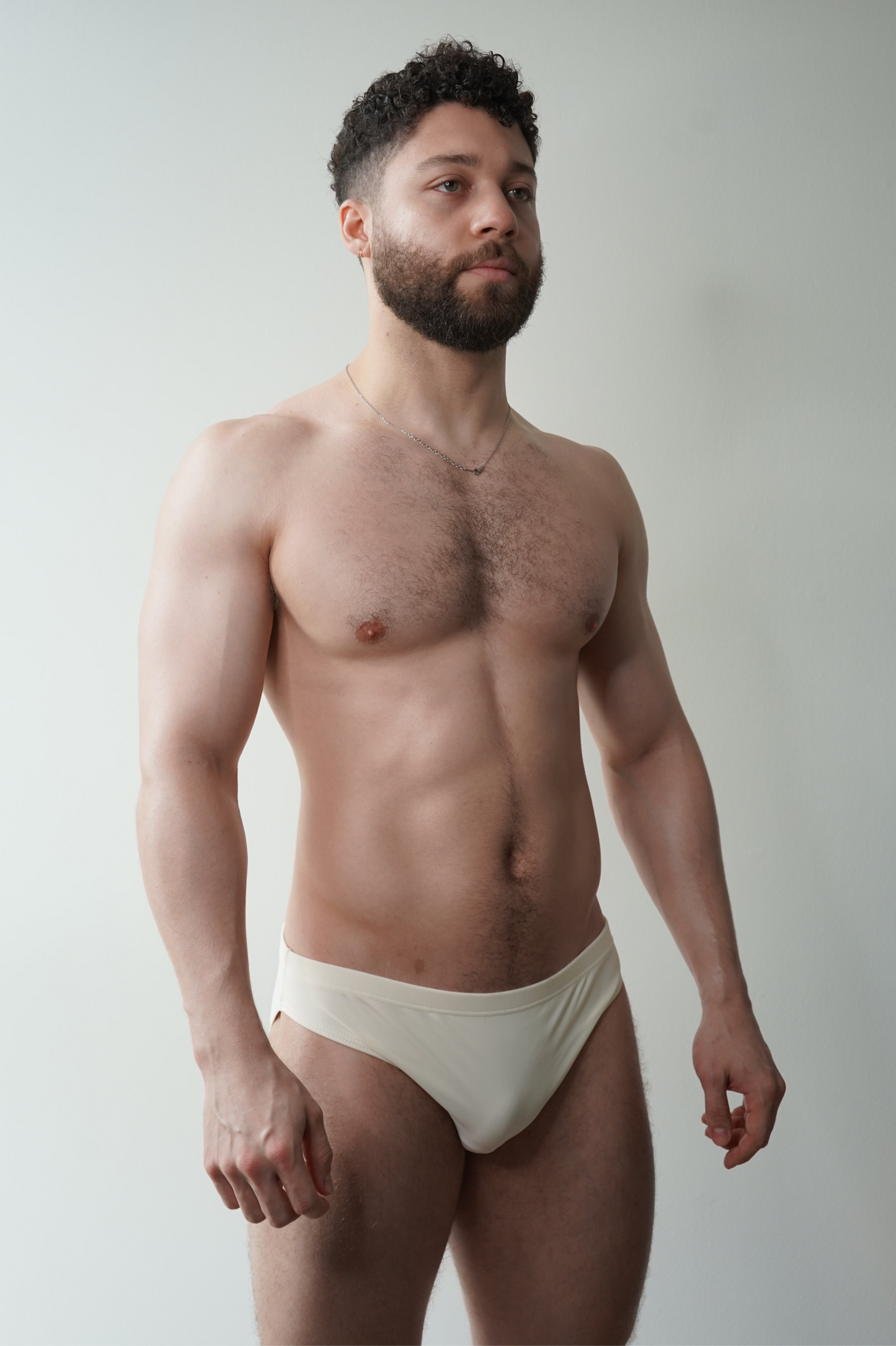 hip swim brief - ivory