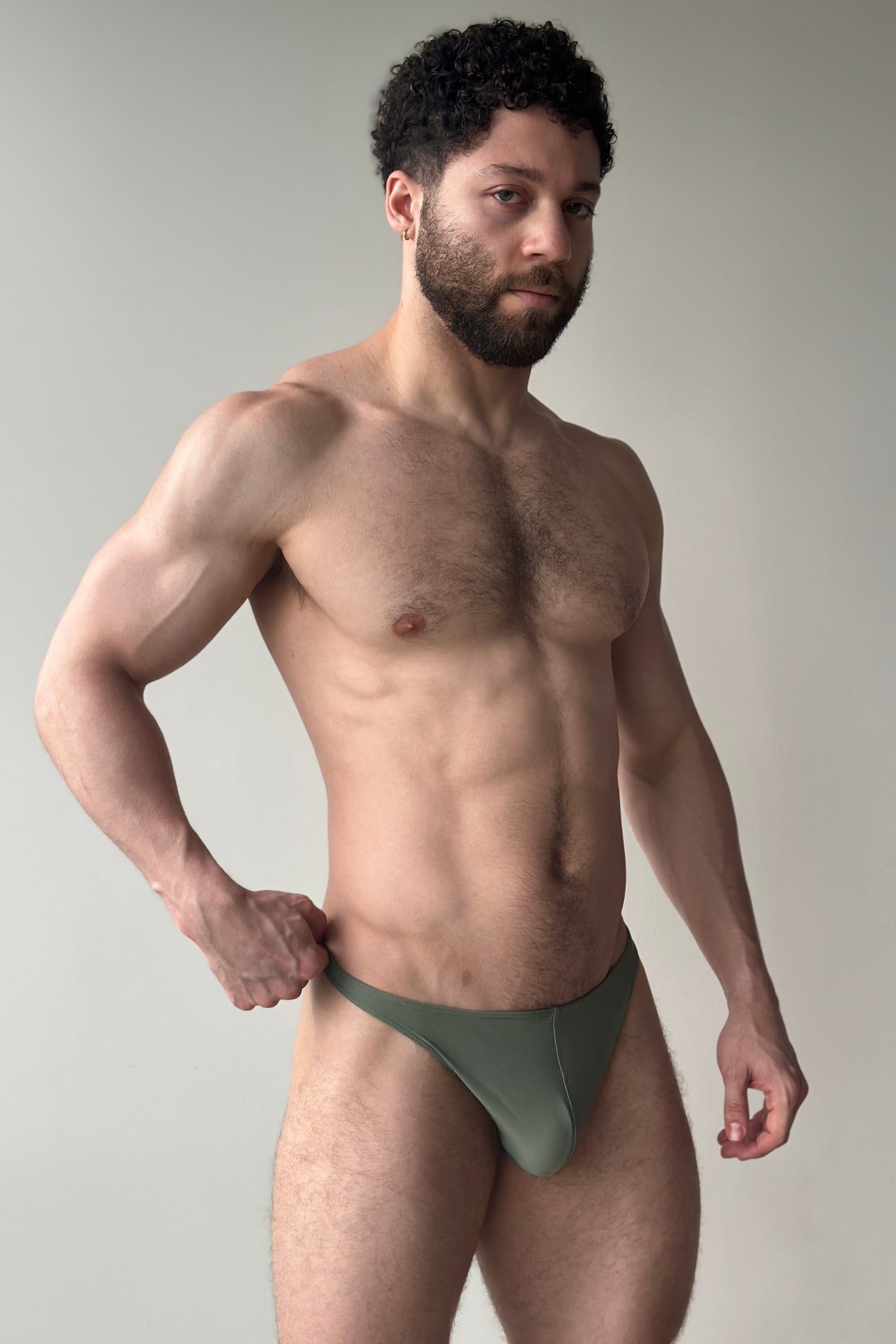 swim thong - palm