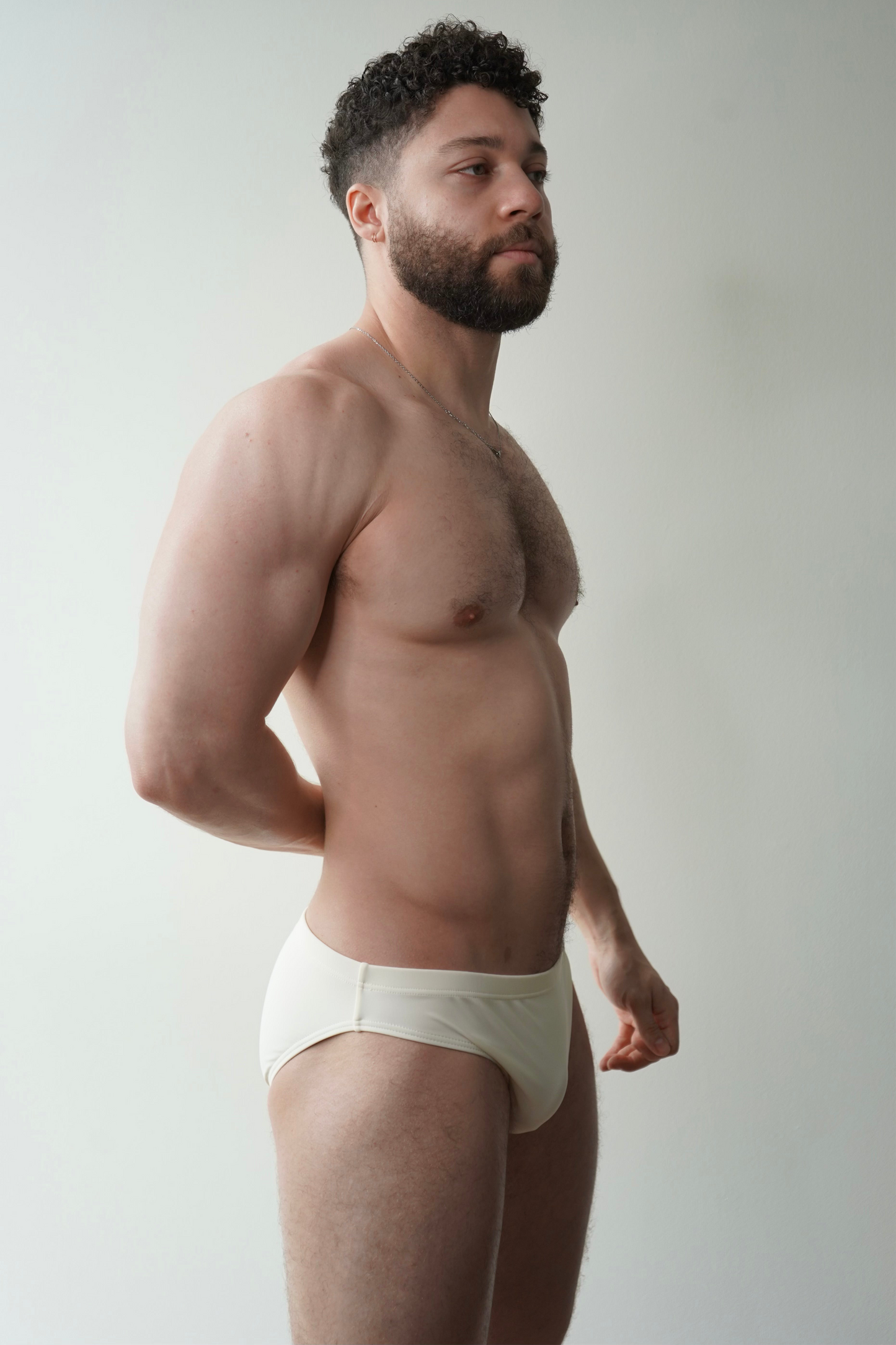 hip swim brief - ivory