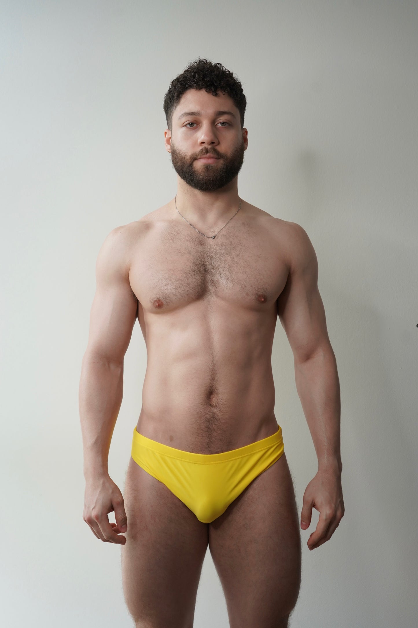 swim brief in tangerine