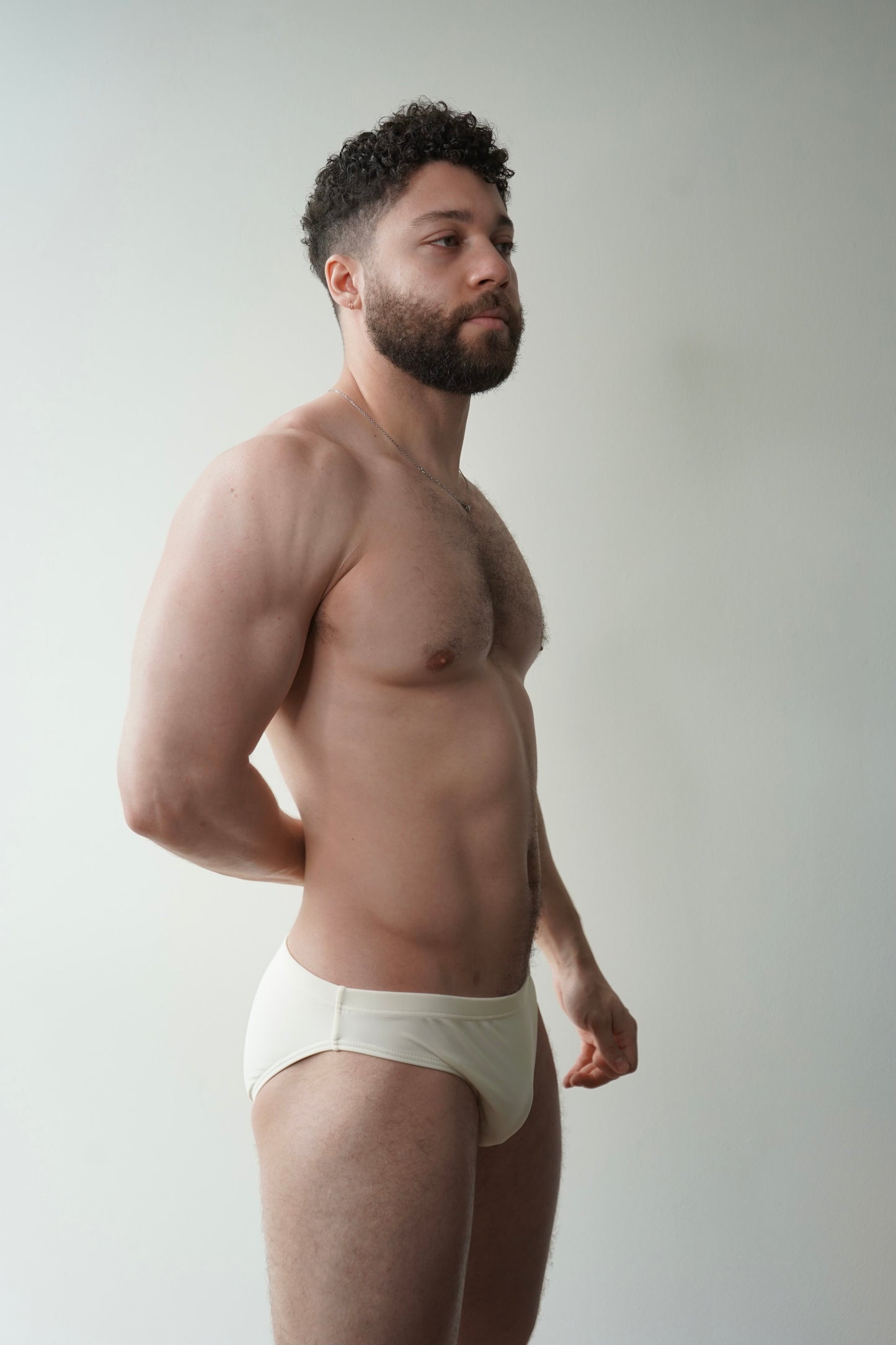 swim brief in ivory