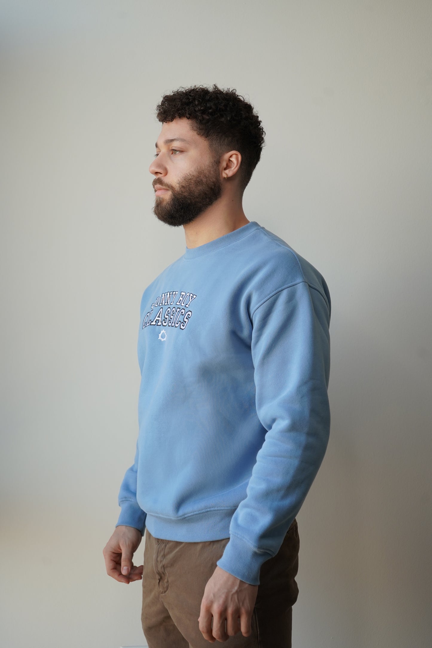 classic crew sweatshirt in cerulean