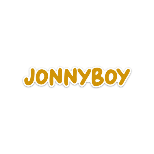 jonny boy logo sticker