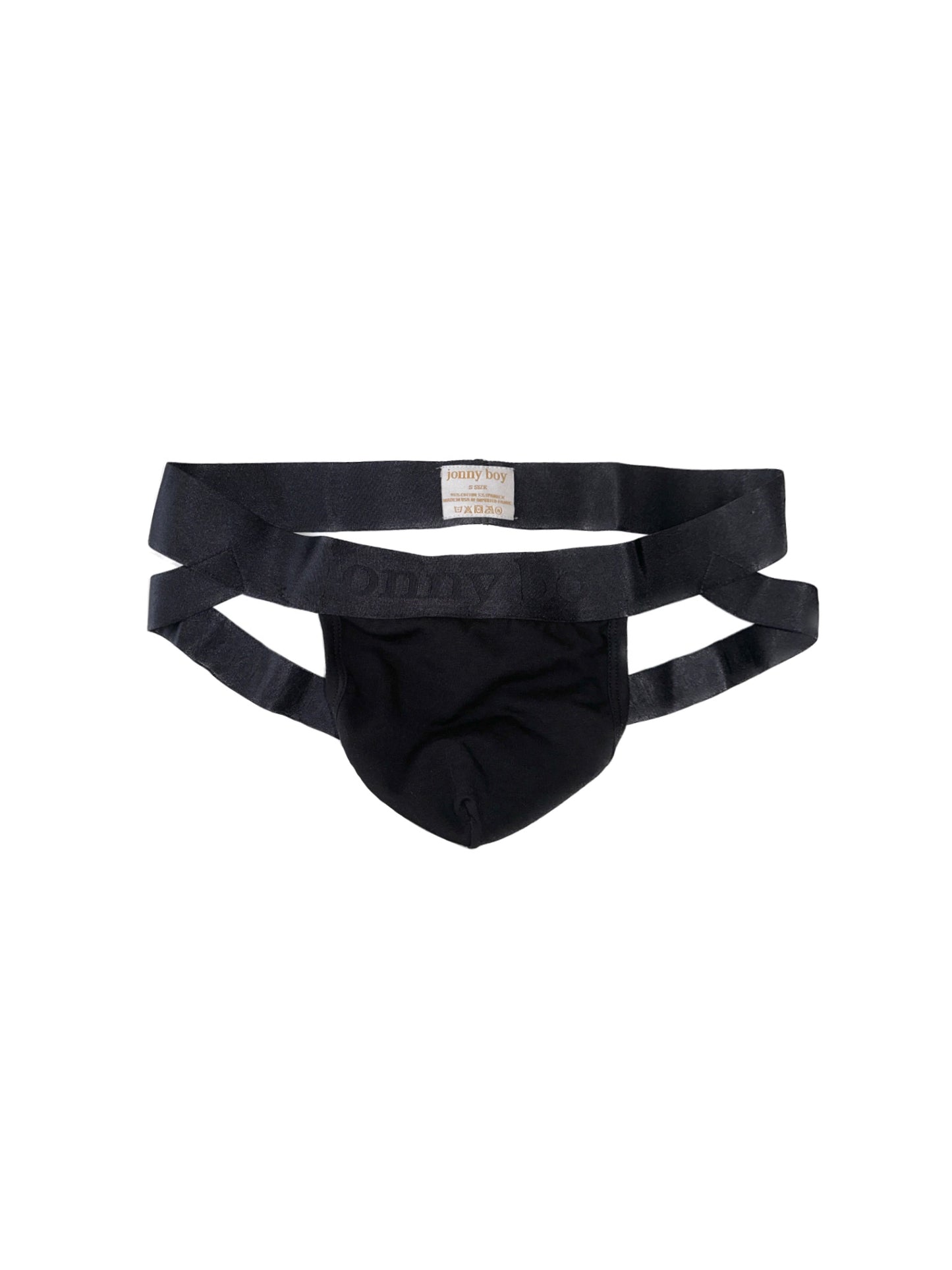 jonny boy jockstrap in black